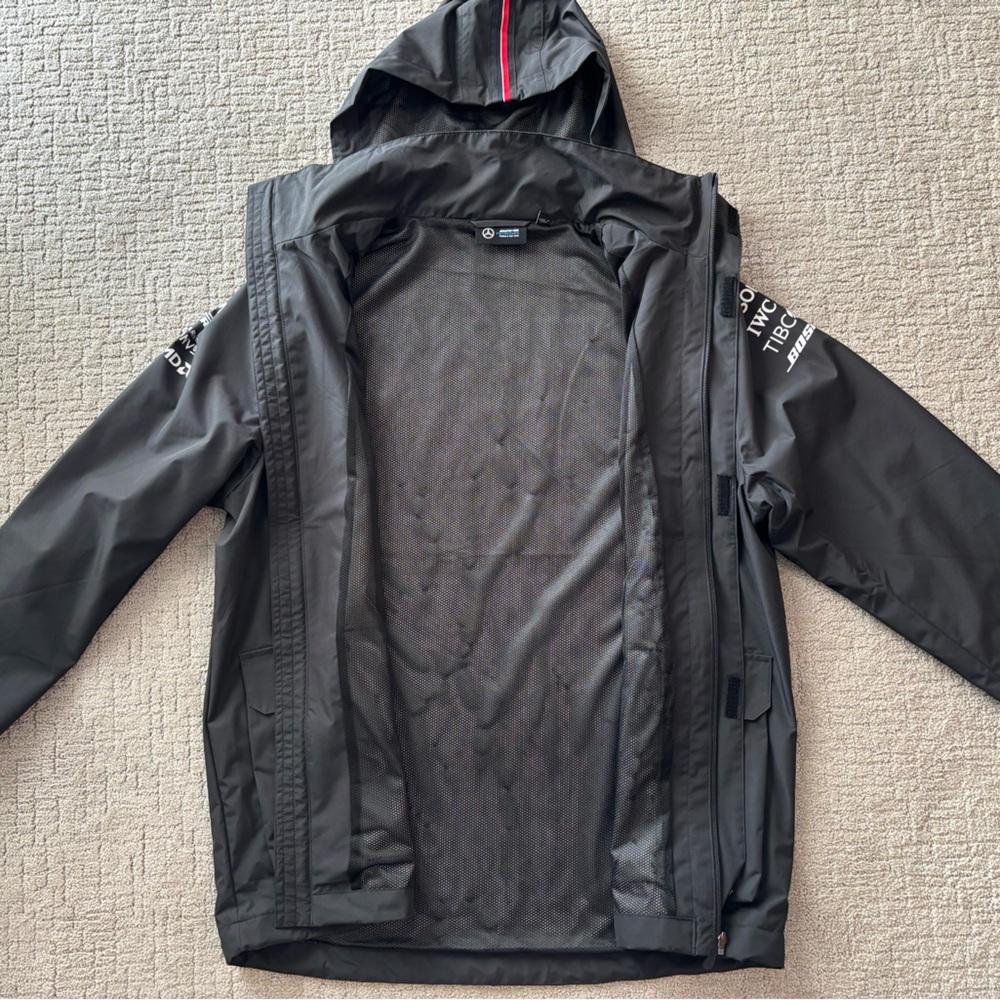 2021 Mercedes AMG Petronas F1 Team Rain Coat - Picture 2 of 4